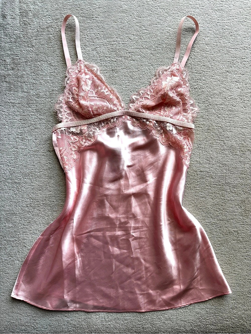 La Senza Pink Satin Slip - XS